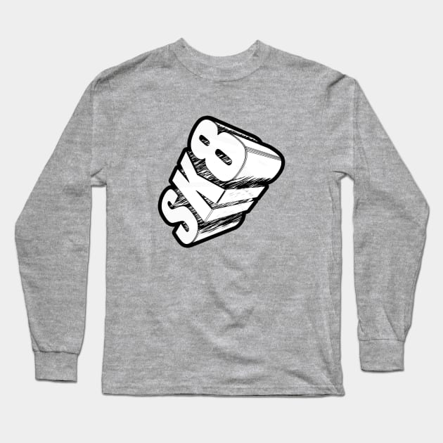 SK8 Long Sleeve T-Shirt by AKdesign